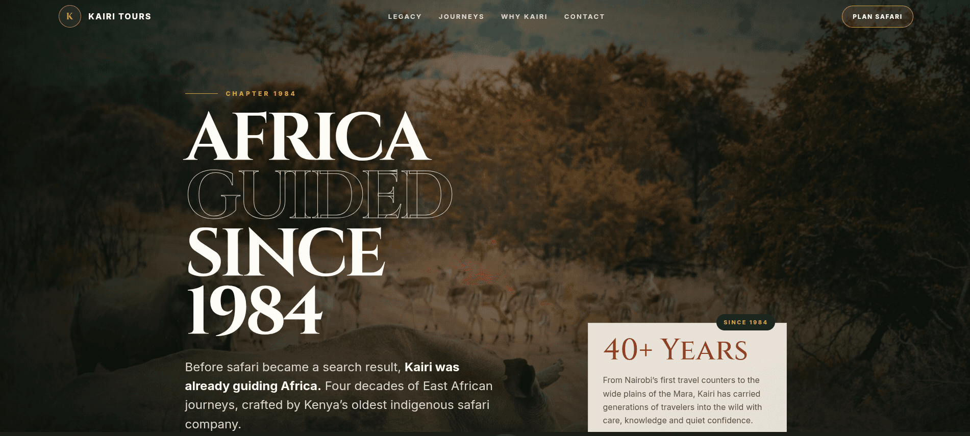 Kairi Tours project presentation