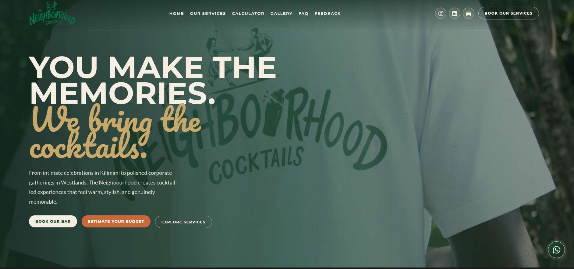 Neighborhood Cocktails project